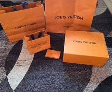 Louis Vuitton paper bags, box