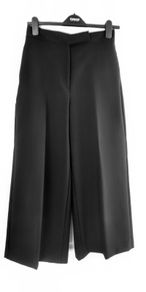 Zara wide cropped trousers culottes size S black
