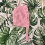 Mayoral Pink cardigan full length & matching bonnet  age 24 months Image 3