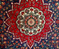 Stunning XL Persian Tabriz Hand Knotted Carpet Rug