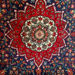Stunning XL Persian Tabriz Hand Knotted Carpet Rug