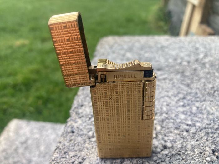 Vintage Dunhill lighter - Tartan pattern