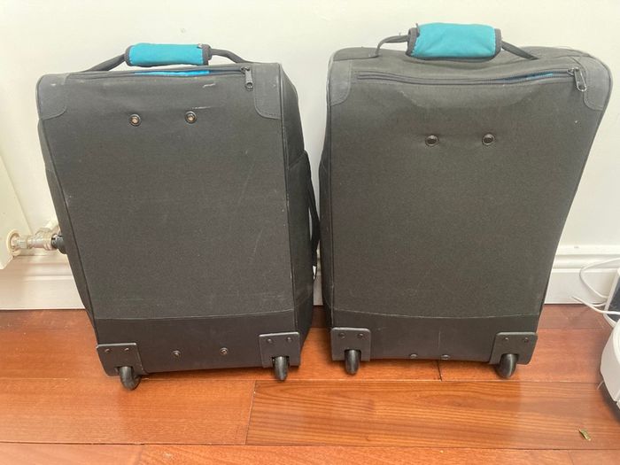 Suitcases - Two Decathlon 30L wheelie suitcases