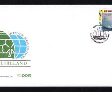 1989 Ireland Commemorates Ireland's Entry in the Whitbread Round The World Race (Sail Ireland) An Post Addressed First Day Cover (FDC) with Dun Laoghaire (Dun Laoire) pictorial cancel