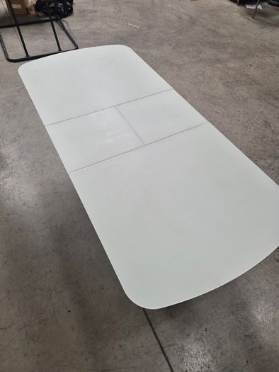 Glass top dining table