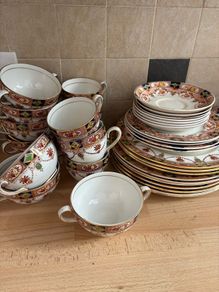 Collection set of vintage and antique porcelain