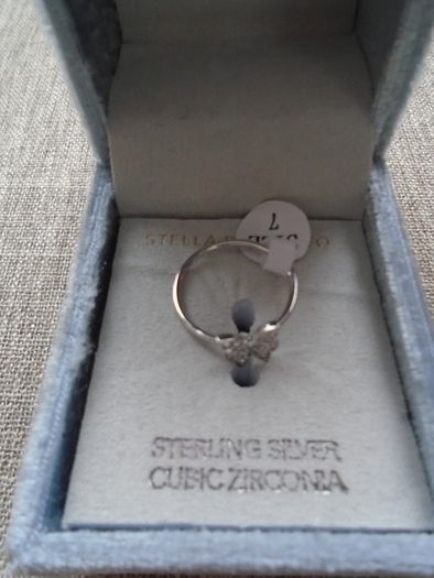 Ladies silver butterfly ring, Size 7/N , Stella Picciotto ring, New, Jewellery. Gift