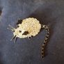 Small diamante mouse brooch Image 3