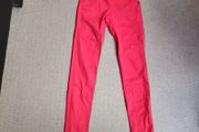 Red jeggings, size 10