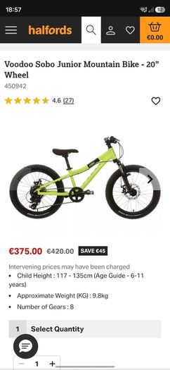 20" Voodoo Sobo - As New