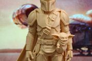 3D Printed Mandalorian &amp; Grogu (Baby Yoda) Figurine