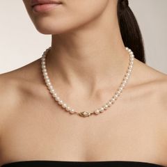 9k Gold Freshwater Pearl Necklace