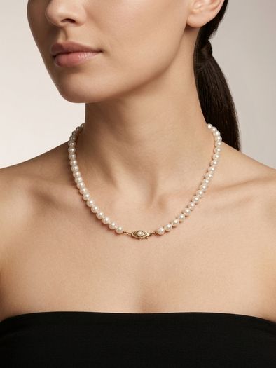 9k Gold Freshwater Pearl Necklace