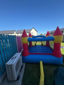 bouncy castle with slide