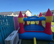 bouncy castle with slide