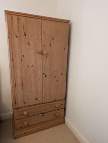 Wardrobe - waxed pine