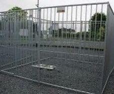 dog run and kennel