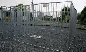 dog run and kennel