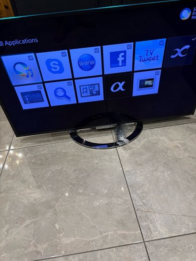 SONY Bravia 46 Inch TV with Chrome stand