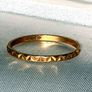 Vintage Hallmarked 9k Yellow Gold Geometric Ring Image 3