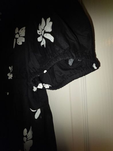 Monochrome Floral Wrap Dress.