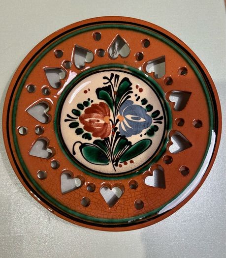 Hungarian Terracotta Wall Hanging Plate