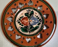 Hungarian Terracotta Wall Hanging Plate