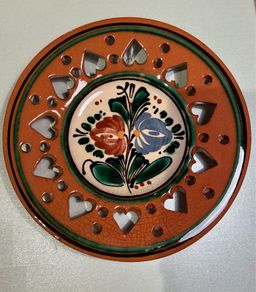 Hungarian Terracotta Wall Hanging Plate