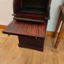 Mahogany cylinder-top writing desk. Image 5