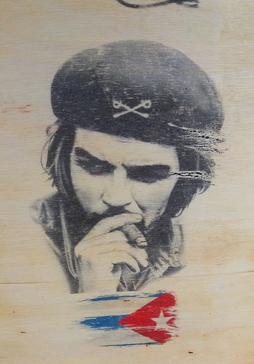 Vintage Style Che Guevara Woodart Sign