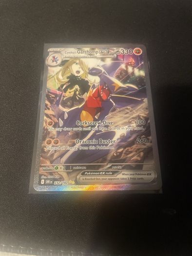 Pokemon Cynthia's Garchomp Card DR SIR