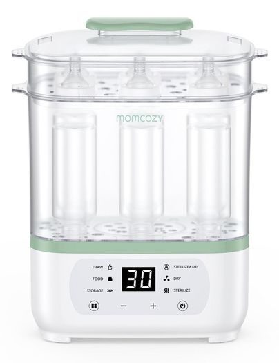 Momcozy 8-in-1 Electric Steam Bottle Steriliser and Dryer up to 8 Bottles