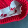 kids christmas reindeer  beanie hat with bobble 2-9 y Image 3
