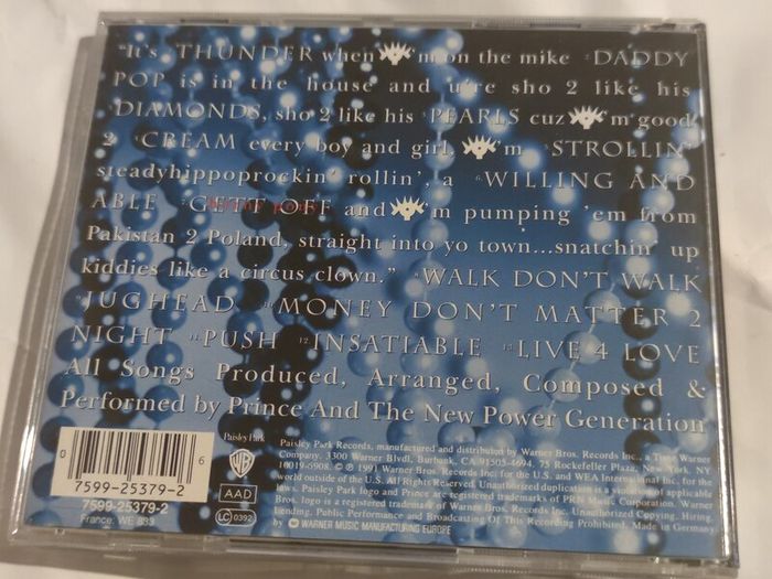 Prince - Diamonds And Pearls Cd