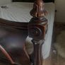 Antique wooden half-tester bed Image 2