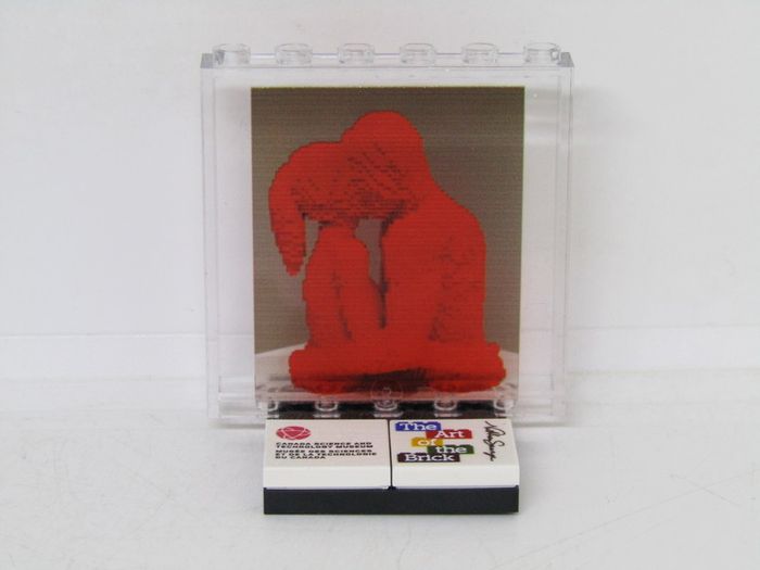 LEGO Rare The Art Of The Brick By Nathan Sawaya Lego Printed Museum Exhibit Limited Edition Promo Printed On A Lego Plastic Glass Window Young Lovers