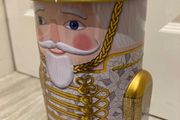 Christmas Toy Soldier Embossed Tin