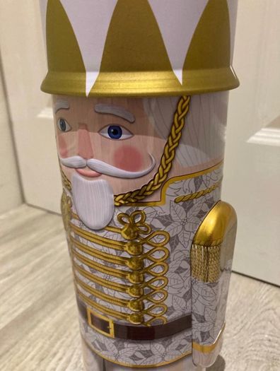 Christmas Toy Soldier Embossed Tin