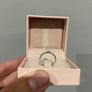 0.50ct Natural Diamond Ring 14k White Gold Ring Image 3