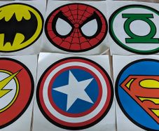 Super Heroes Wall Stickers for Kids Room Decoration, Bedroom Decor, Wall Art Decals