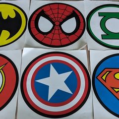 Super Heroes Wall Stickers for Kids Room Decoration, Bedroom Decor, Wall Art Decals