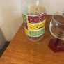 Luminarc Vintage Mid Century Hexagonal Red Stemmed Glasses ( 4 ) plus Free Water Jug Image 3