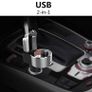 Bluetooth FM Transmitter, Car Radio Audio Adapter MP3 Player Handsfree Car Kit with Dual USB Ports 5V/3.4A, LED Display Car Voltage, Play TF Card/USB Flash Drive (FREE POSTAGE) Image 4