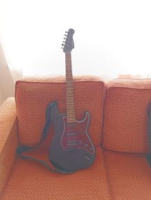 electric guitar, amp