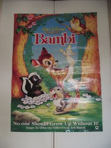 Walt Disney Classic 'BAMBI' Movie Full Colour Poster