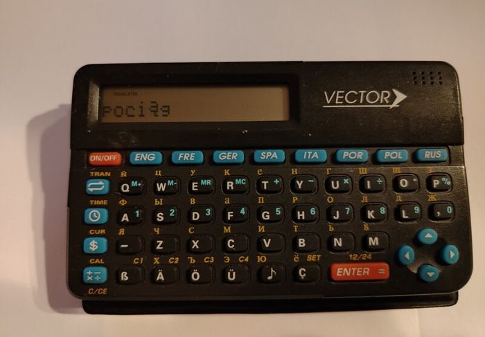 vintage Mini 8-Language Electronic Translator