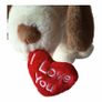 Cute Puppy Dog Holding Heart Image 4