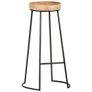 Bar Stools 2 pcs Solid Acacia Wood Image 5