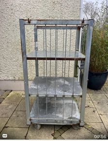 Heavy industrial shelving on casters- price drop