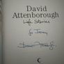 David Attenborough hand signed book Image 2